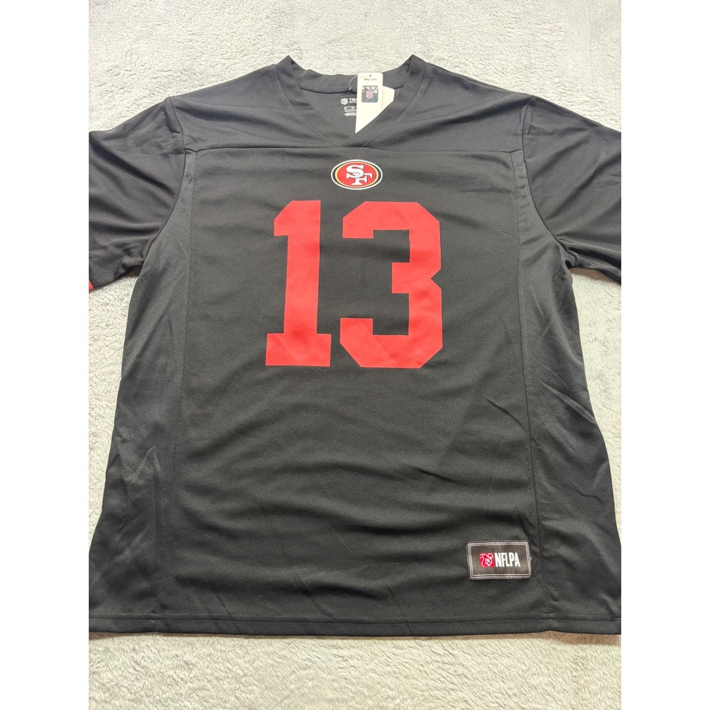NFL Team Apparel San Francisco 49ers Brock Purdy 13 Jersey Black Mens XL NEW